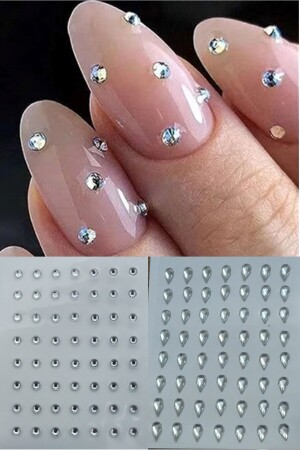 112-Piece Crystal Face and Body Stone Crystal-Shining Sticker Makeup Stone - Çınar Bahçesi