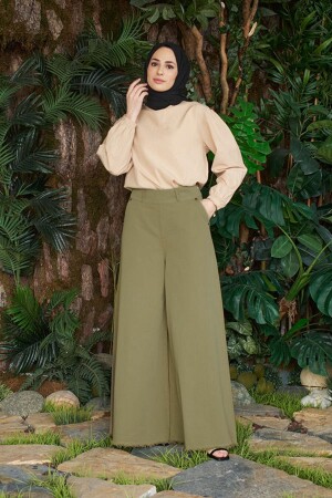 1153-tassel Trousers Skirt Khaki - Neways