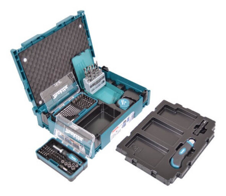 116-piece screwdriver bit, drill and accessory set in Makpac case MAKITA - Makita Accessories