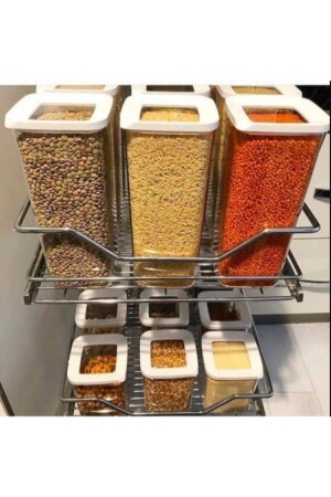 12 Li Super Set 1200 ml. Vacuum Storage Container 12pcs_set_vp184_idea_kmpy_1200 - Vip Ahmet
