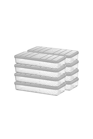 1.2 Litre Nora Saklama Kabı 8'li 800.029 - SELKA HOME