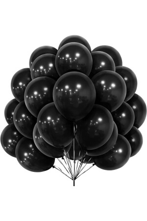 بالون من 12 بوصة من نوع MNZ الأسود 10PCS - Küçükmelek