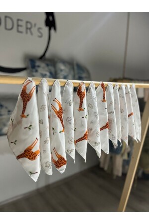 12 Muslin Mouth Wipes - Wely Home Baby Tekstil