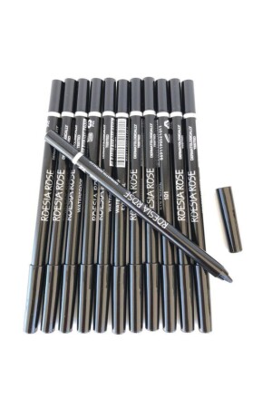 12 Pack Non-smearing Oily Eye Pencil - Roesia Rose