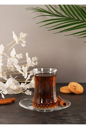 12 Parça Heybeli Serisi Lizbon Model Çay Seti Takımı SRY-PB00002 - Paşabahçe
