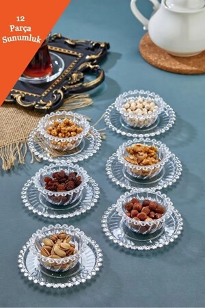 12 Piece Bead Snack Bowl Sugar Bowl Jam Bowl Set - Arbu Home