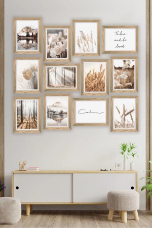 12 Piece Frame Look MDF Table Set - Artavessa Gift&Home