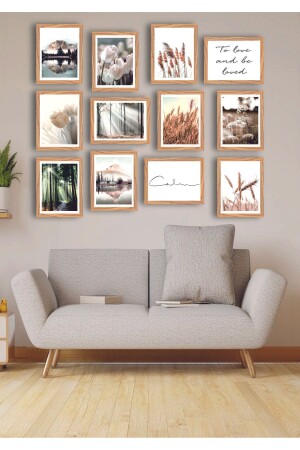 12 Piece Frame Look MDF Table Set - Hediyesepetin