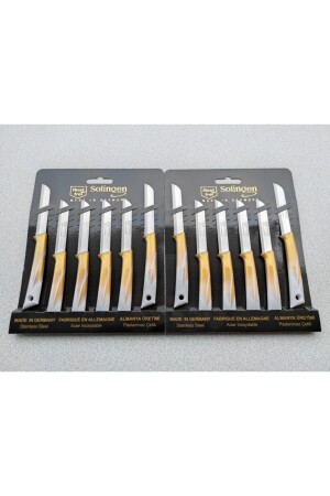 12-Piece Fruit Vegetable Knife Set Modern Model GOLD SET 12-Piece Canan Imported Products - Solingen