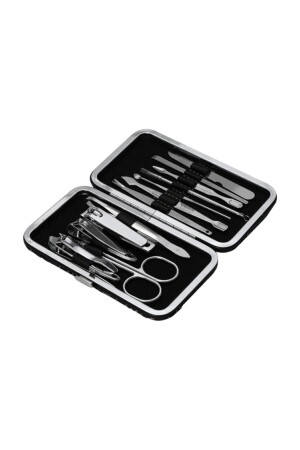 12 Piece Manicure Pedicure Hand Toe Nail Clipper Set Manicure Set with Stylish Bag - Santa Maria