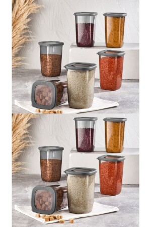 12 Pieces 1200ml Vipahmet Beach Storage Container 121200KMSLFM - Vip Ahmet