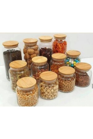 12 Pieces 3 Size Vacuum Glass Jars with Lids (BROKEN PRODUCT IS RETURNABLE 100%) GNL10 - FBZhome