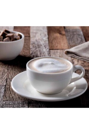 12 Pieces Rita Cafe Art Coffee Cup 230cc Cappuchino - Latte 61000TRF1 - Bonna Porselen