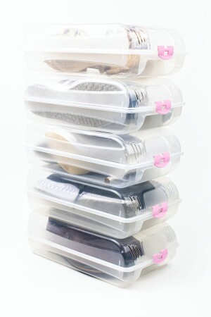 12 Pieces Women's Transparent Shoe Storage and Protection Box Lady 50816 RH-309 - Dükkanönü