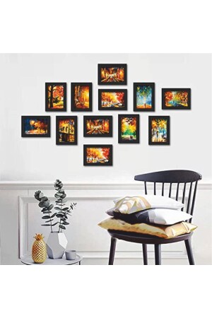 12 Pieces Wooden Wall Picture Frame 15x10 -Family Tree Additional Frame - Evdeucuz