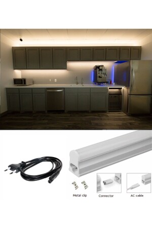 120 Cm Kitchen Countertop Lighting Set-with Switch-Connectable (1.5m Plug Cable) T5-120-F - Genel Markalar