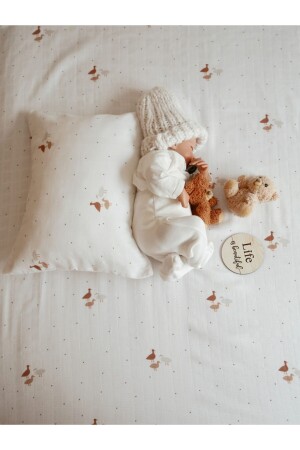 120x120cm Organic Muslin Cover, Pillow Case and Muslin Bag Set TOJUMBO - Tarkito Organic