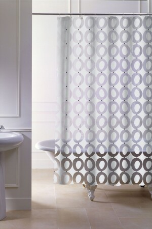 120X200 Cm Half Moon Peva Curtain D-14100 - Prima Nova