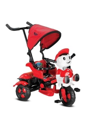 125 Yupi Triycle Baby Bike with Push Pushes and Parental Control Red Black 09106-000005_R198 - Babyhope