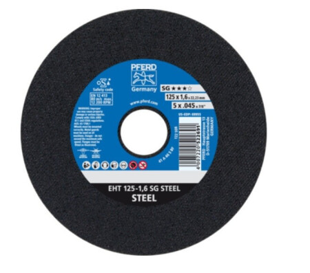 Ø125x1,6 mm Trennscheibe PFERD A46 SG - Pferd