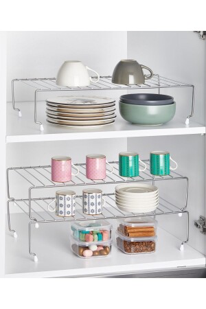 128 Chrome 47 Cm Cabinet Shelf Organizer - Orsa Home