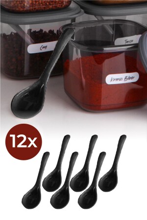 12li Baharat Kaşığı Siyah BHRTKSK12SYH - Vienev