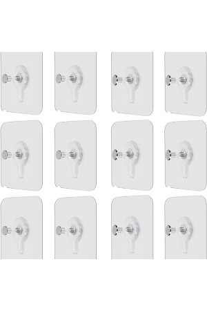 12Pcs Super Stark Kleberahmen Bild Aufhänger Klebe Aufhänger Edelstahl Küche Badezimmer Home Du - Yenigeldi