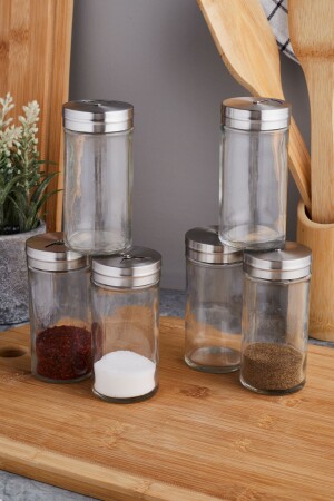 13671 Simplico 6-Piece Salt Shaker, Pepper Shaker Spice Set 125 Ml Perotti 13671 Simplico 6-Piece - Perotti
