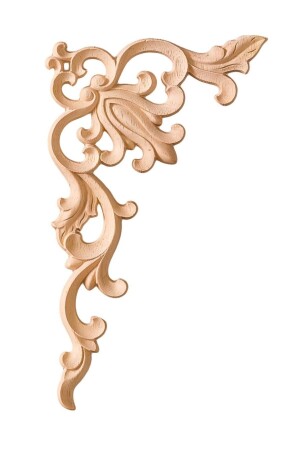 13x6x0-7 Cm Decorative Paintable Embroidered Wooden Corner Sconce Kss02 - Altin İş
