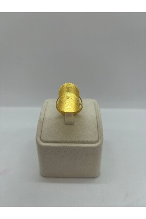 14 carat double quarter ring - Artemiskuyum