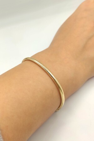 14 Carat Gold Bracelet Flexible Adjustable Bracelet in Size Suitable for All Wrists - Moom Mücevherat