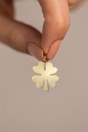 14 Carat Gold Clover Pendant YKKLY00000256 - Yavuz Kuyumculuk