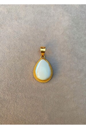 14 Carat Gold Drop Model Mother of Pearl Stone Pendant UCSDFTASDML - Bayar Gold