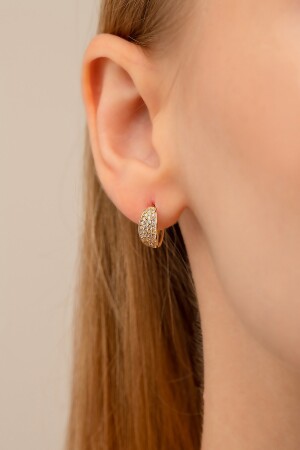14 Carat Gold Eleanor Earrings - Gençtaş Kuyumculuk
