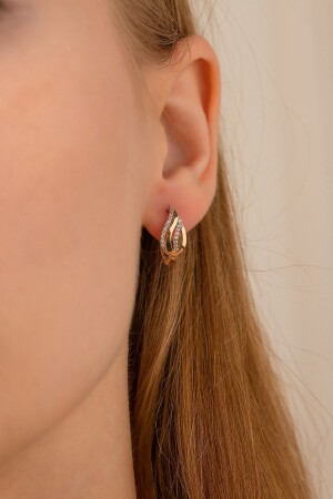 14 Carat Gold Feraye Earrings - Gençtaş Kuyumculuk