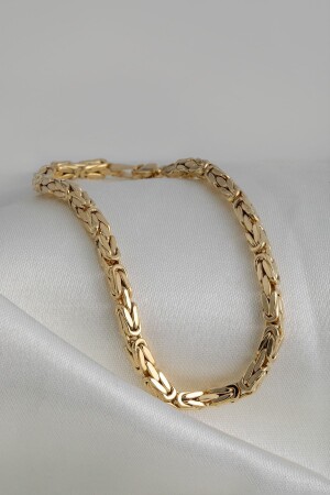 14 Carat Gold King Chain Men's Bracelet - Cenova Jewelry
