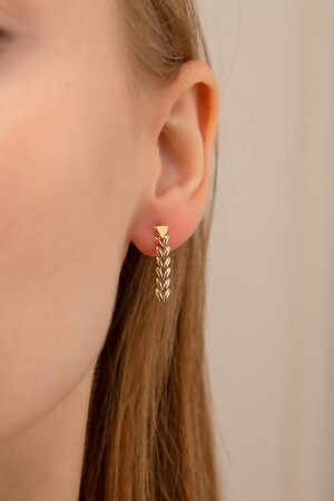 14 Carat Gold Leopard Earrings - Gençtaş Kuyumculuk