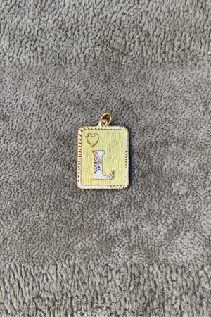 14 Carat Gold Nostalgic Square L Letter Pendant UCHRFKRNSTLJKL - Bayar Gold
