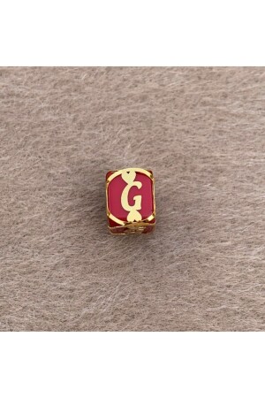 14 Carat Gold Red Gold Cage Bead with G Letter UCHRFKFSKRMZG - Bayar Gold
