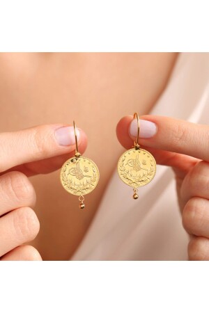 14 Carat Gold Reşat Dangle Earrings Bulk - Sembol Gold
