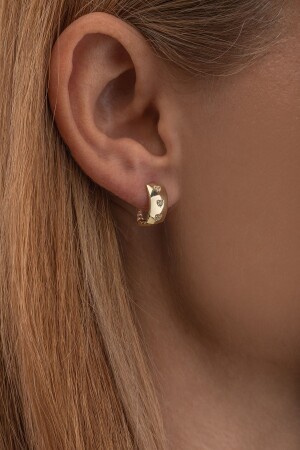14 Carat Gold Tiny Hearts Women's Earrings GT-7010-7010 - GençTaş Kuyumculuk