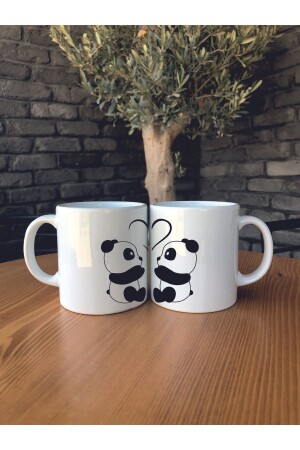 14 February Valentine's Day Special Personalized Named Complementary Ceramic Mug Cup Panda HED5E6R7JKRTHSRhvn - Ceylin's Hobi Hediyelik