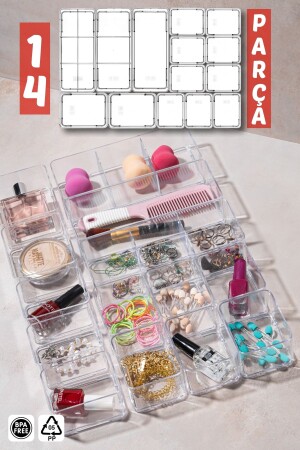 14 Piece Drawer Multi-Purpose Organizer Set - Nandy Home