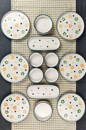 14 Piece Spring Breakfast Set for 6 People - Presentation Plate - Dfn Life