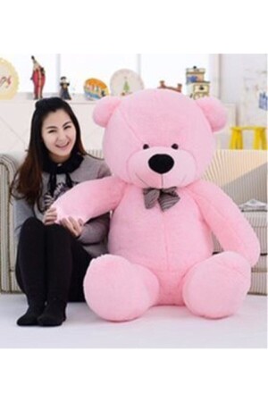 140 Cm Big Teddy Bear with Bow Tie (100% LOCAL) - Özgüner Oyuncak