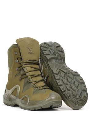 1490 Fermuarsız Waterproof Haki Askeri Bot - Vogel