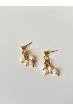 14k Gold Plated Real Pearl Stud Earrings - Ladies&Gentlemen