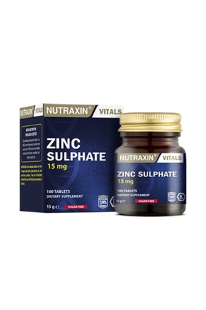 م.ن.ز- زنك سولفات - مكمل زنك 15 مگ 100 حبوب - Nutraxin