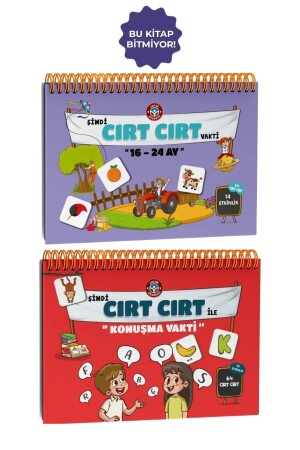 16-24 Months Talking Time Activity Set with Velcro and Velcro - Çocuk Akademi