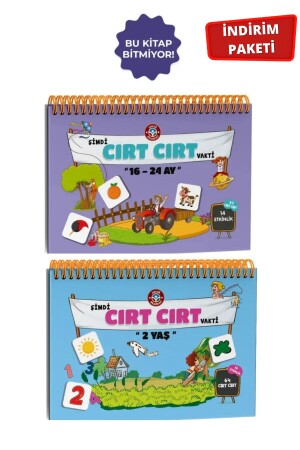 16-24 Months Velcro Activity Book and 2 Year Old Velcro Book - Çocuk Akademi